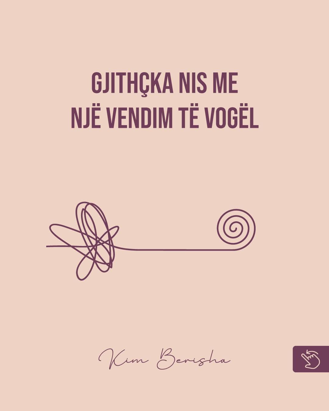 Social media graphic designed for Kim Berisha
