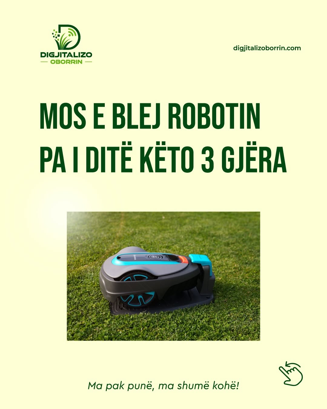 Product campaign post designed for Digjitalizo Oborrin